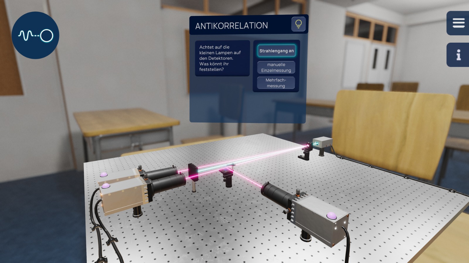 Neue Unterrichtskonzeptionen jetzt online: Quantenoptik mit AR und phänomenologische Optik mit Flüssigkeitslinsen